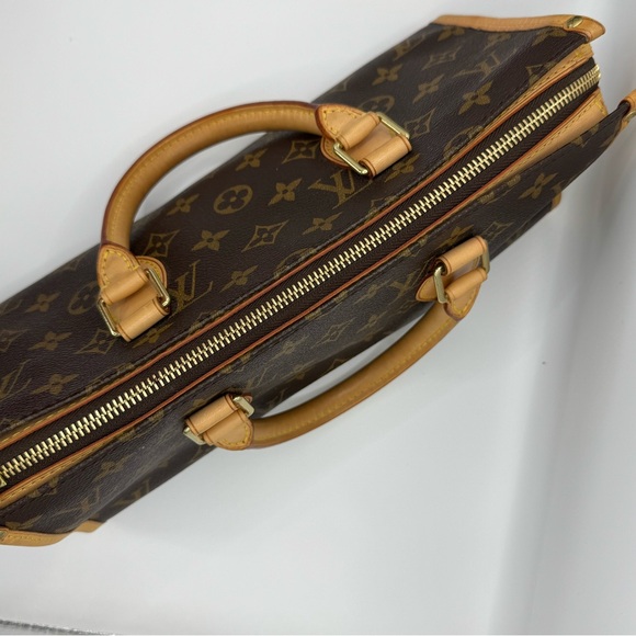 Louis Vuitton Brown Leather Monogram Hand Bag - Picture 3 of 16